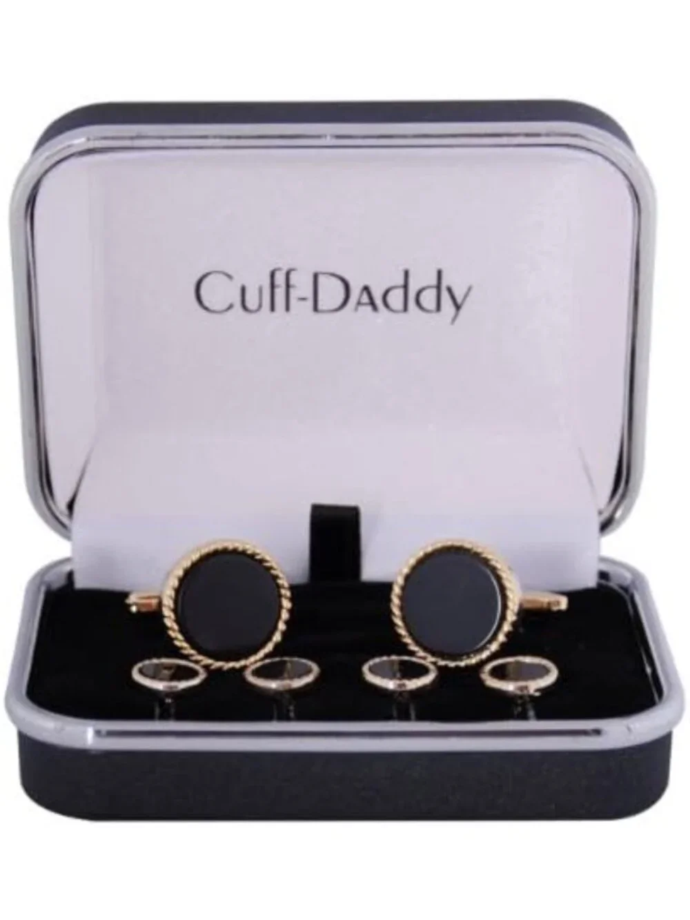 Unique Ribbed Tuxedo Cufflinks & Studs Set for Men - Formal Wedding & Business